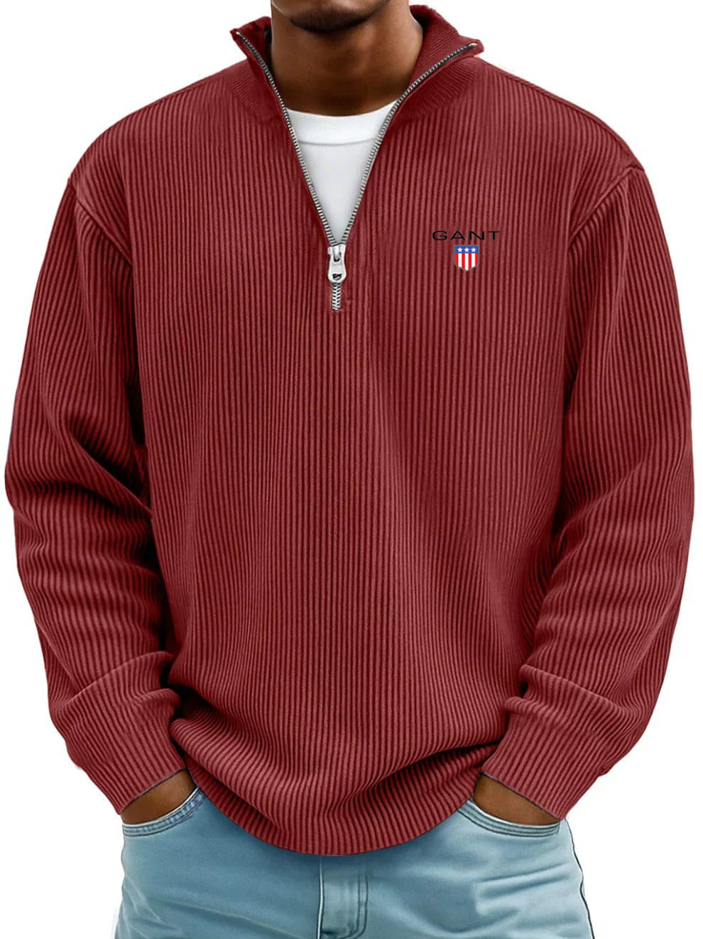 GA™ Premium Ribbed Cotton Sweater