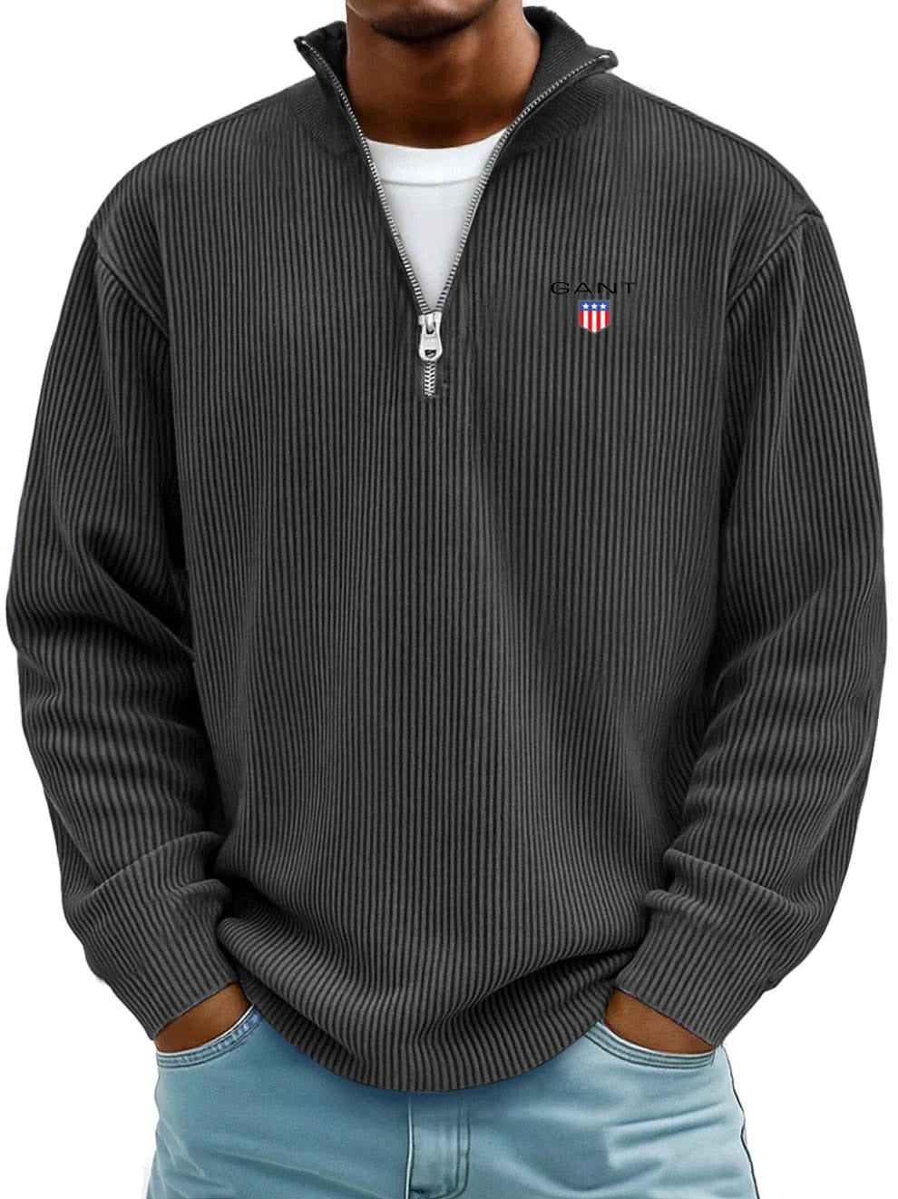 GA™ Premium Ribbed Cotton Sweater