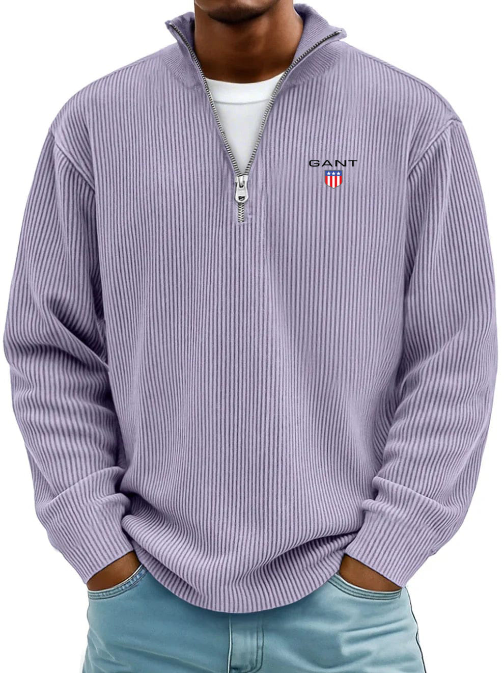 GA™ Premium Ribbed Cotton Sweater