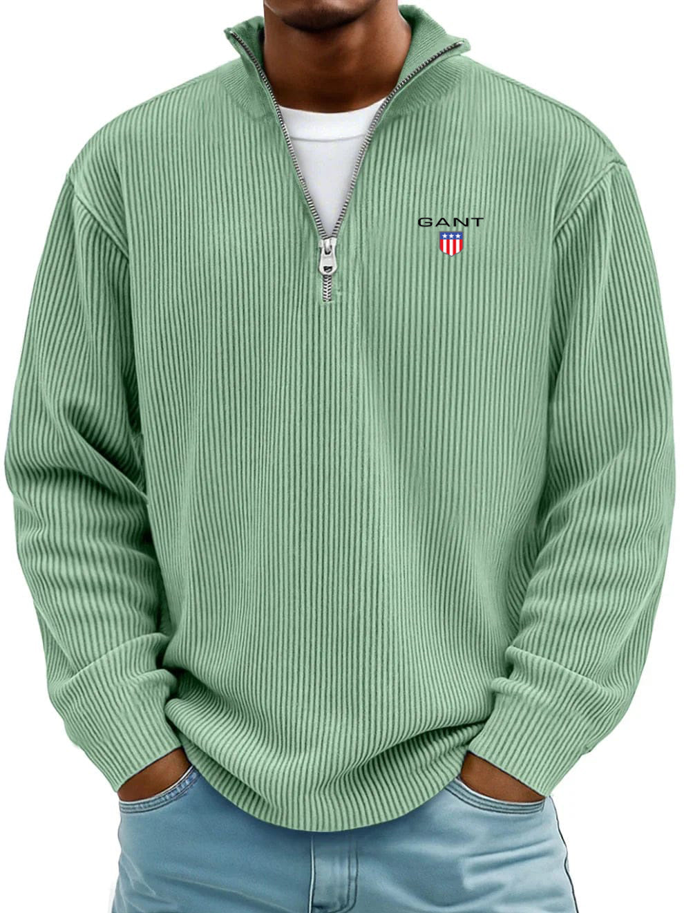 GA™ Premium Ribbed Cotton Sweater