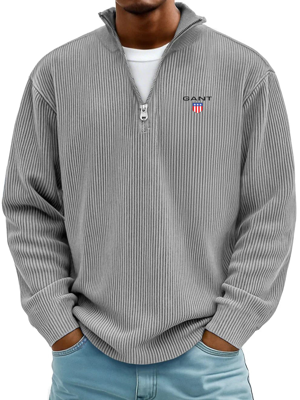 GA™ Premium Ribbed Cotton Sweater