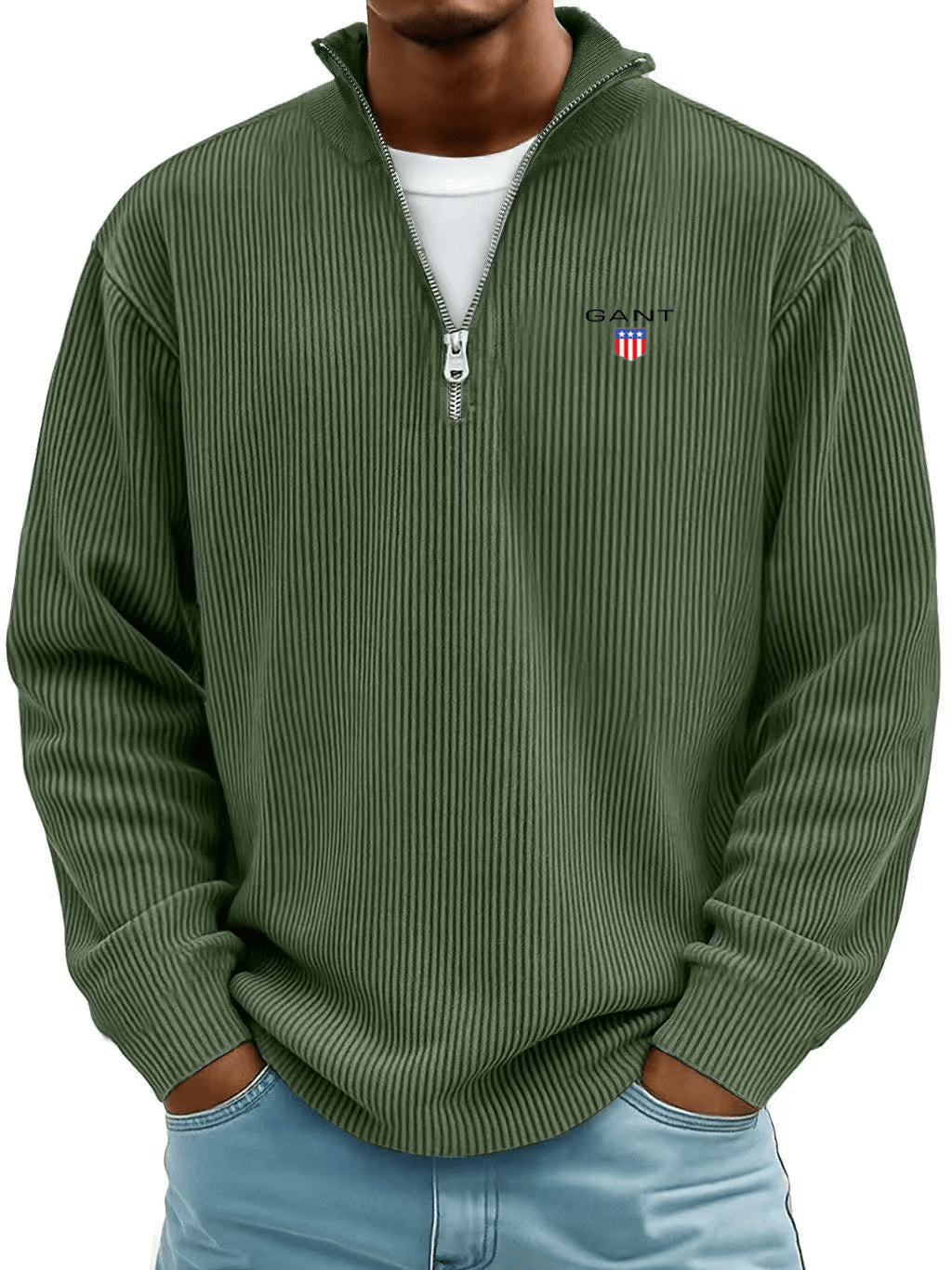 GA™ Premium Ribbed Cotton Sweater