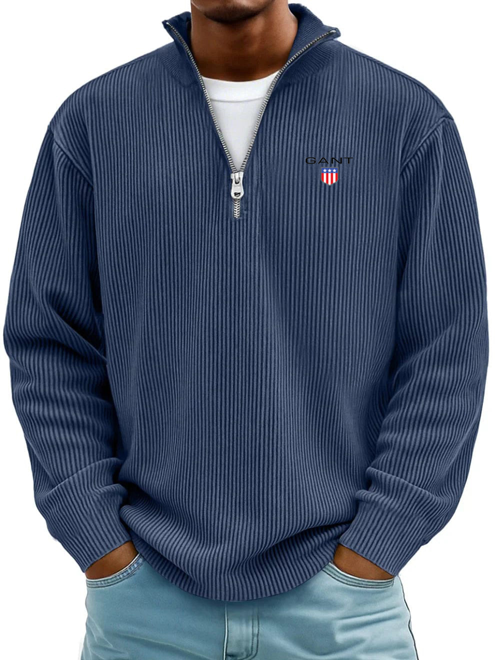GA™ Premium Ribbed Cotton Sweater